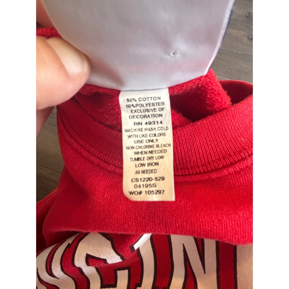 Champion Cincinnati Bearcats Crewneck Sweatshirt Red XS NCAA Collegiate Pullover - Picture 8 of 8